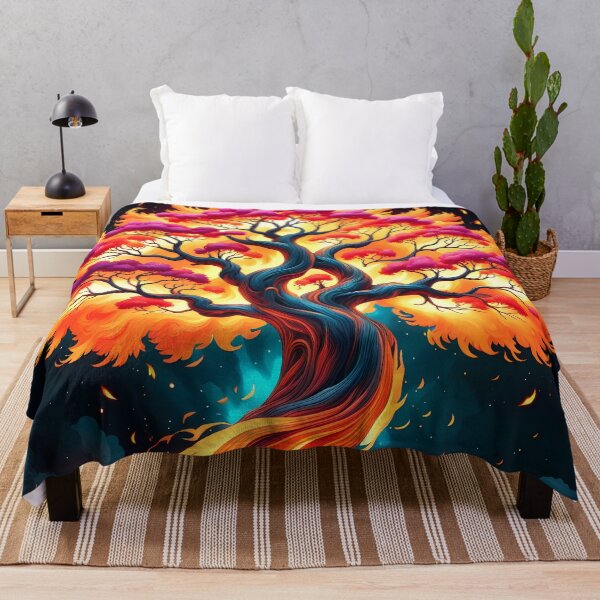 Item preview, Swirling Fire Tree, Ai Generated Art  designed and sold by ACC .