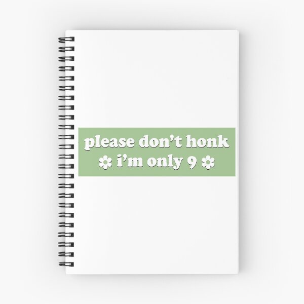 Item preview, Please Don't Honk I'm Only 9 Bumper designed and sold by fanky-bumper.