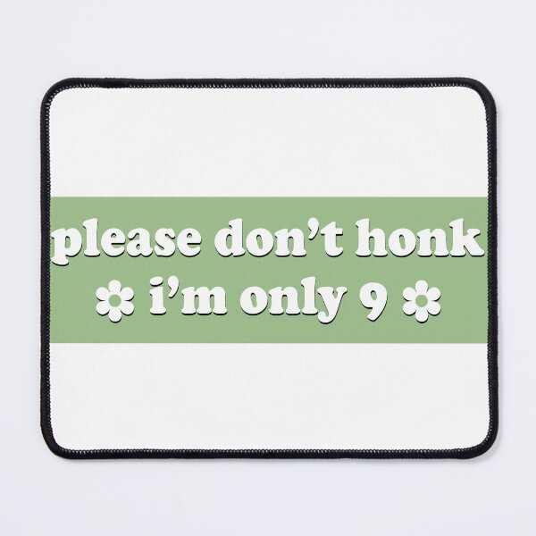 Item preview, Please Don't Honk I'm Only 9 Bumper designed and sold by fanky-bumper.