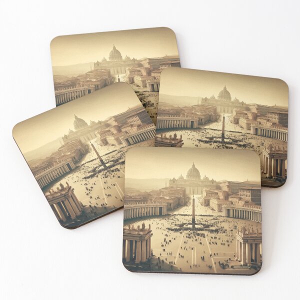 Item preview, Eternal City - St. Peter Square in Sepia designed and sold by FarBeyound.