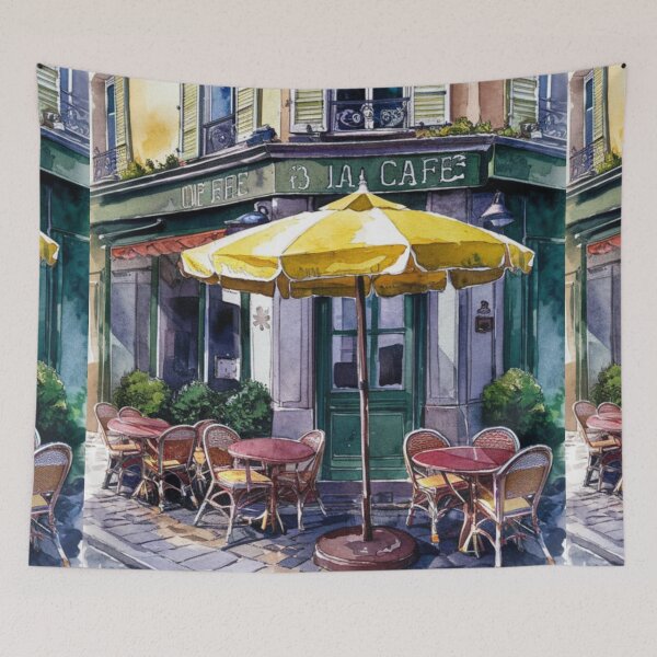 Item preview, Paris Cafe Charm | French Art Landscape Painting….. By Carraann designed and sold by CARRAANN.