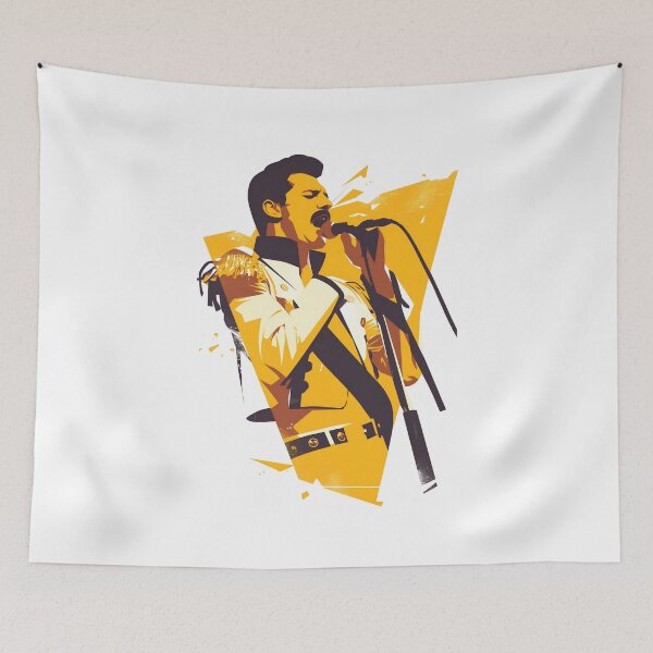Item preview, Iconic Vocalist - Yellow Backdrop - Rock Music designed and sold by Fenay Designs.