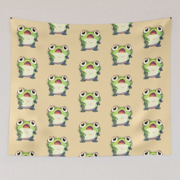Item preview, Cute Kawaii Funny Froggy Frog with a Big Mouth  designed and sold by CozyKawaiiArt.