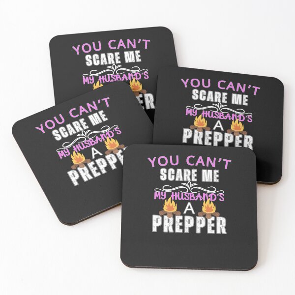 Item preview, You Can't Scare Me My Husband's A Prepper designed and sold by SharpThreadZ.