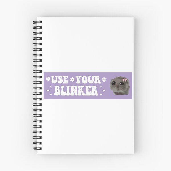 Item preview, USE YOUR BLINKER sad hamster bumper designed and sold by fanky-bumper.
