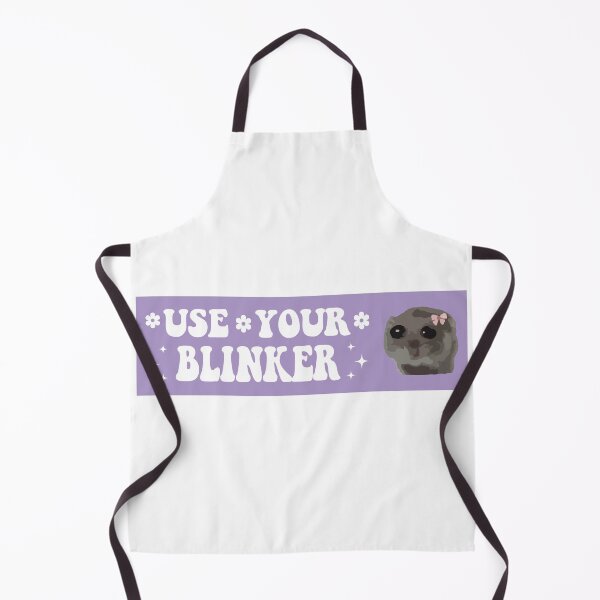 Item preview, USE YOUR BLINKER sad hamster bumper designed and sold by fanky-bumper.
