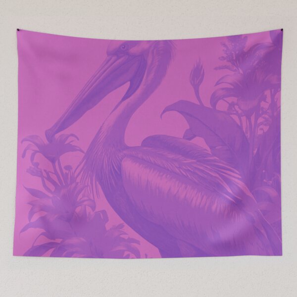 Item preview, Enchanted Dream: Pink and Purple Pelican Oasis designed and sold by GrizzlyCollective.