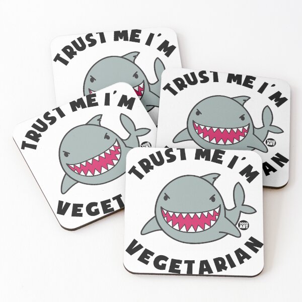 Artikelvorschau, TRUST ME VEGETARIAN SHARK entworfen und verkauft von TODD GOLDMAN.