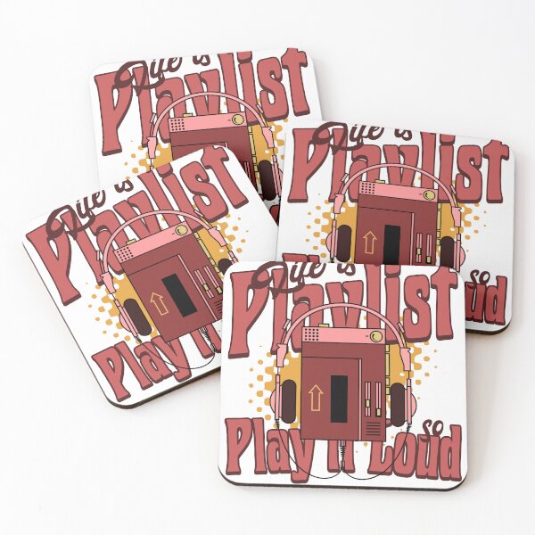 Item preview, LIfe is a Playlist: Play it loud designed and sold by KomixsDesign.