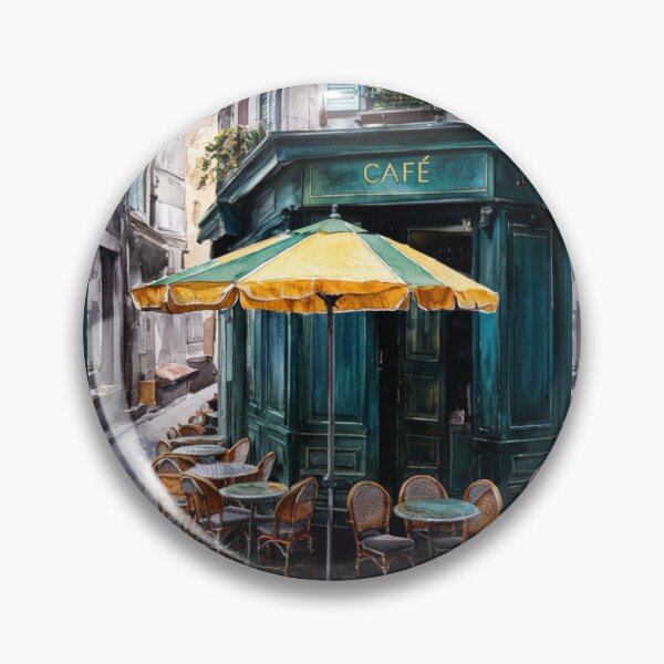 Item preview, Parisian Cafe Charm | French Art Landscape Painting..By Carraann  designed and sold by CARRAANN.