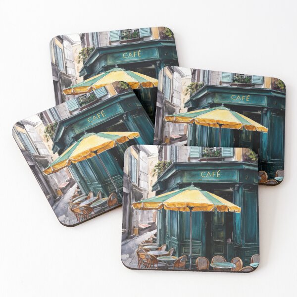 Item preview, Parisian Cafe Charm | French Art Landscape Painting..By Carraann  designed and sold by CARRAANN.