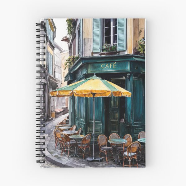 Item preview, Parisian Cafe Charm | French Art Landscape Painting..By Carraann  designed and sold by CARRAANN.