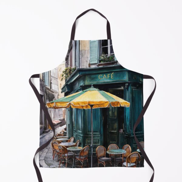 Item preview, Parisian Cafe Charm | French Art Landscape Painting..By Carraann designed and sold by CARRAANN.
