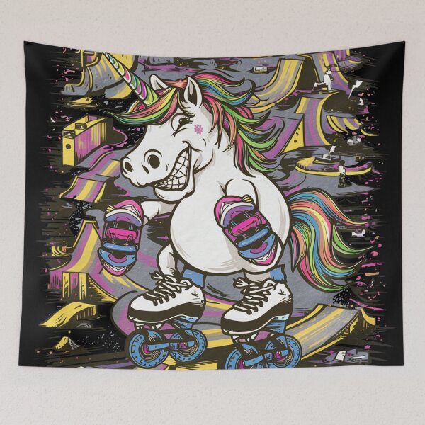 Artikelvorschau, crazy skating Unicorn entworfen und verkauft von Ocdawa.