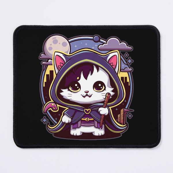 Item preview, Cat Necromancer Kawaii designed and sold by SztuKarola.