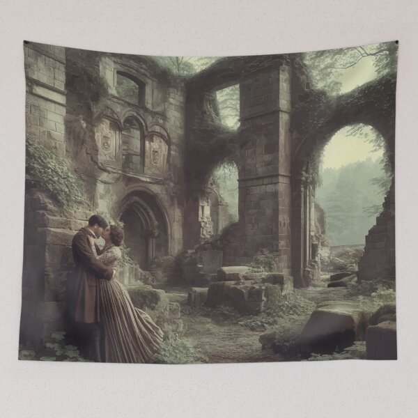 Item preview, Whispers of the Past - Romantic Ruins Embrace designed and sold by FarBeyound.