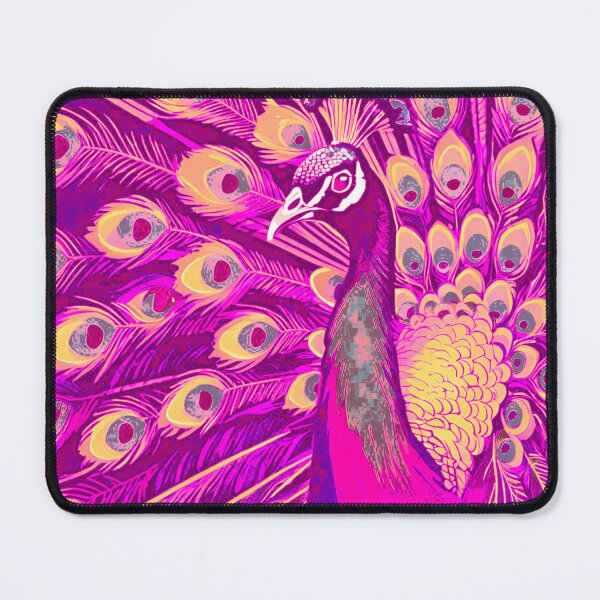 Item preview, Pastel Elegance: Pink and Yellow Peacock designed and sold by GrizzlyCollective.