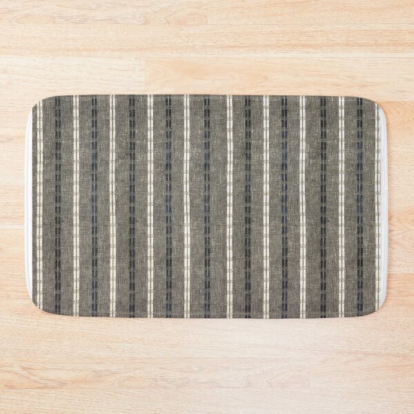 Item preview, Striped Fabric, White Stripes Creep up a Black Base,Pattern designed and sold by FINALSHOP1.