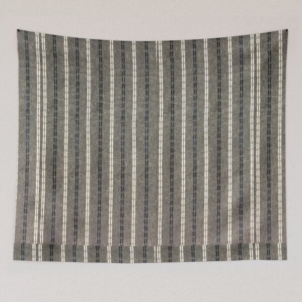 Item preview, Striped Fabric, White Stripes Creep up a Black Base,Pattern designed and sold by FINALSHOP1.