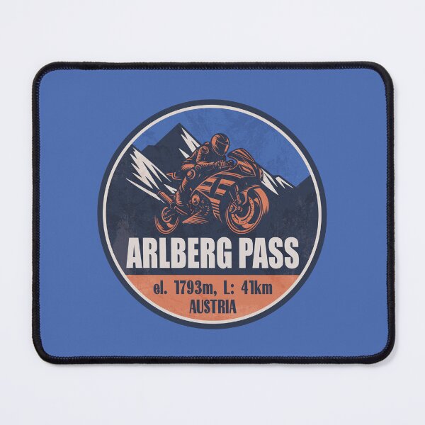 Item preview, Arlberg Pass Austria Motorcycling Mountain Design designed and sold by CynthiaGraphics.