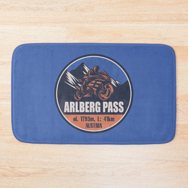 Item preview, Arlberg Pass Austria Motorcycling Mountain Design designed and sold by CynthiaGraphics.
