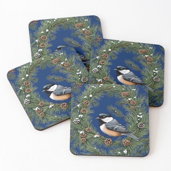 Item preview, Maine Black Capped Chickadee With Pine designed and sold by taiche.