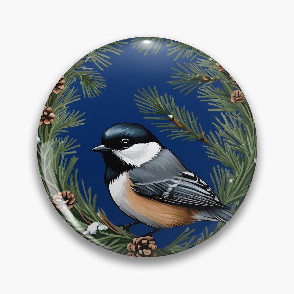 Item preview, Maine Black Capped Chickadee With Pine designed and sold by taiche.