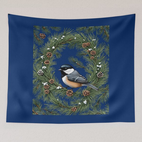 Item preview, Maine Black Capped Chickadee With Pine designed and sold by taiche.