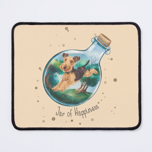 Item preview, Jar of Happiness With a Dog Terrier - Dog in a bottle designed and sold by Dog Terrier Lovers.