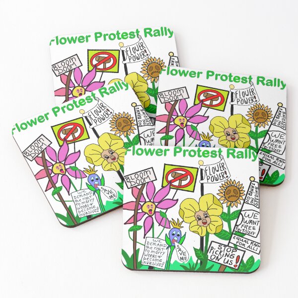 Item preview, Flower Protest Rally designed and sold by RedLeafPine.