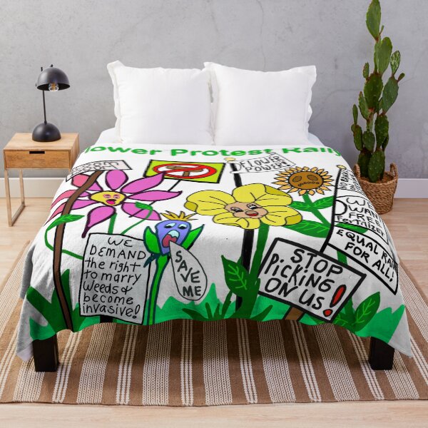 Item preview, Flower Protest Rally designed and sold by RedLeafPine.
