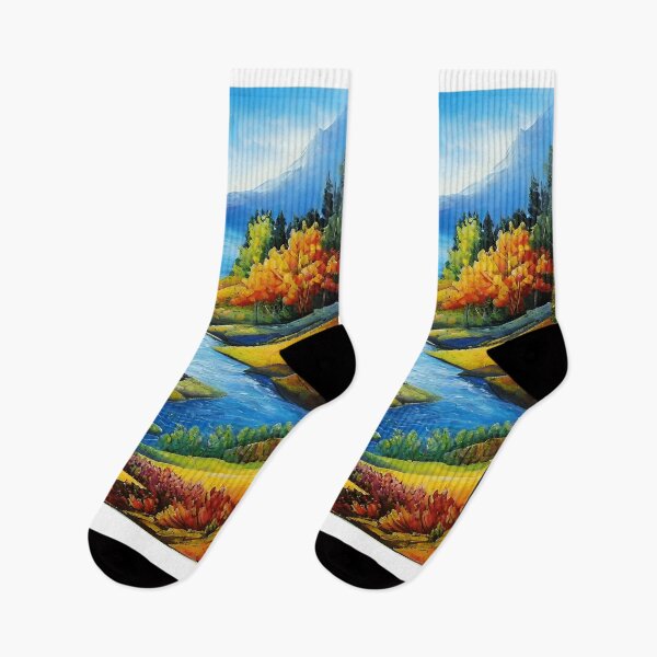 Item preview, Vibrant autumn watercolor scene designed and sold by K1ndo.