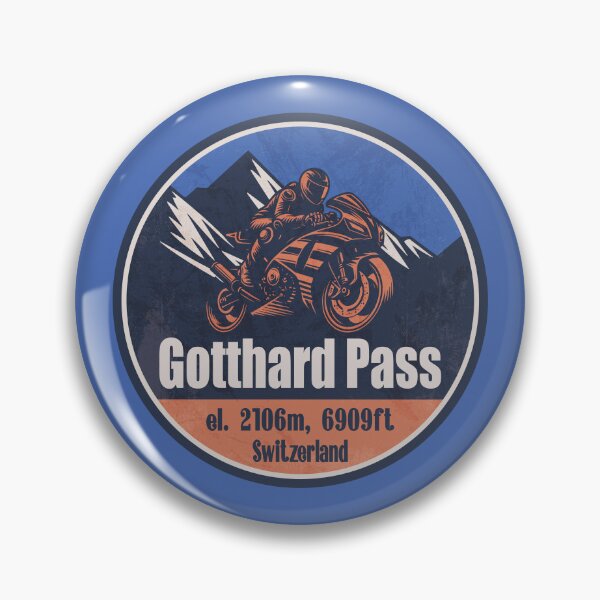 Item preview, Gotthard Pass Switzerland Motorcycling Mountain Design designed and sold by CynthiaGraphics.