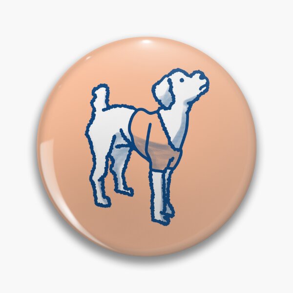 Artikelvorschau, Weißer Hund auf Pfirsichflaum entworfen und verkauft von Eastspacebubble.