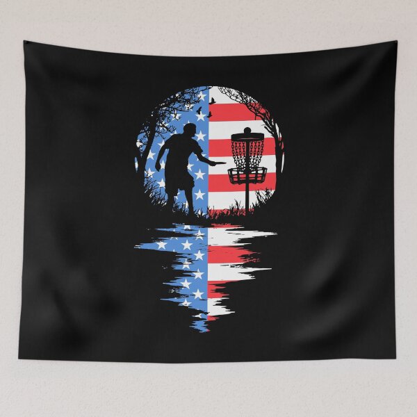 Item preview, 4th Of July Disc Golf Dad USA Flag Sunset Funny Father's Day designed and sold by GrandeDuc.