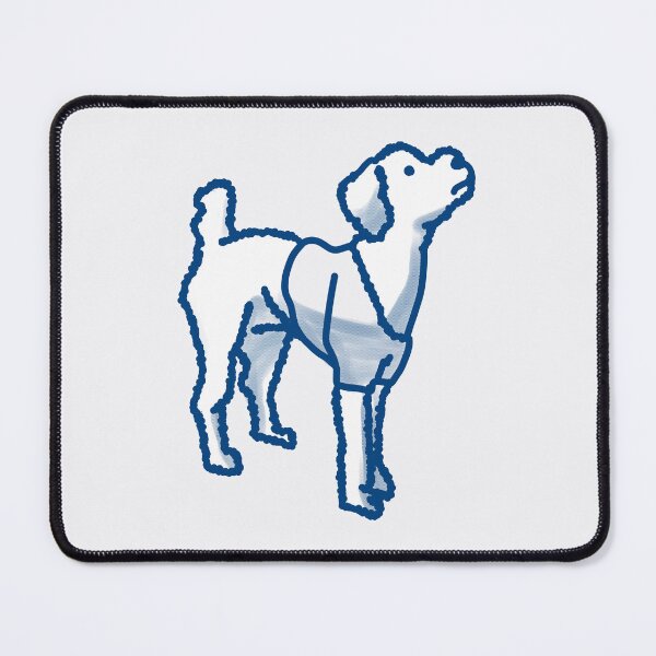 Item preview, White Dog on anti flash white designed and sold by Eastspacebubble.