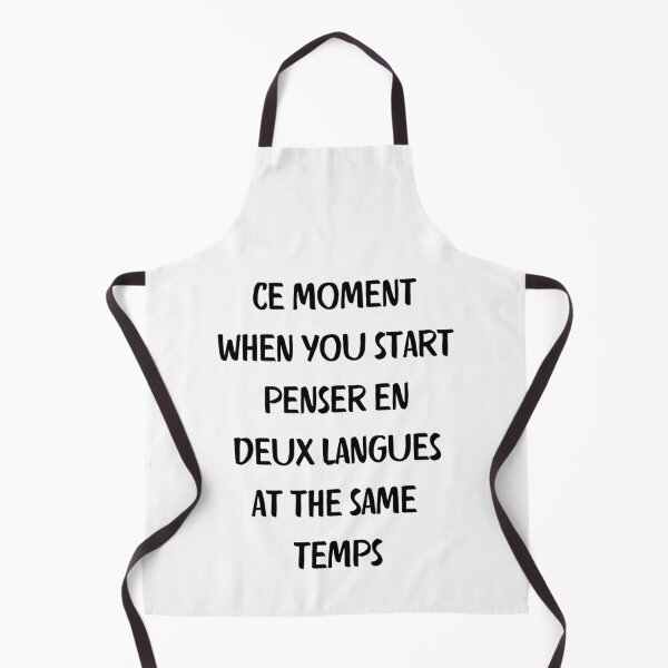 Item preview, Ce Moment When You Start Penser En Deux Langues At The Same Temps. Funny Bilingual French English designed and sold by Rebel-Design.