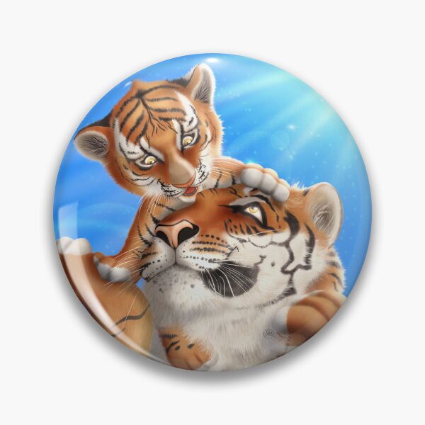 Item preview, Tiger and his cub designed and sold by Iris Créa.