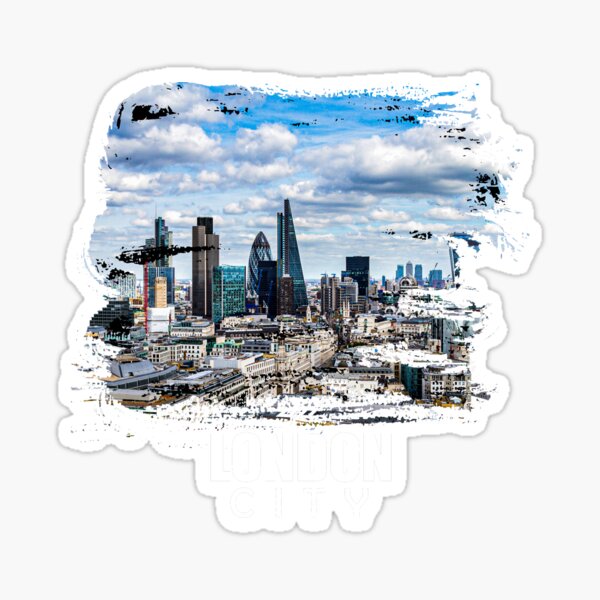 New London Cityscape Sticker