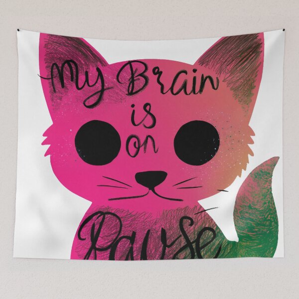 Item preview, Kitty- Cerebro en pausa designed and sold by RestingLioness.