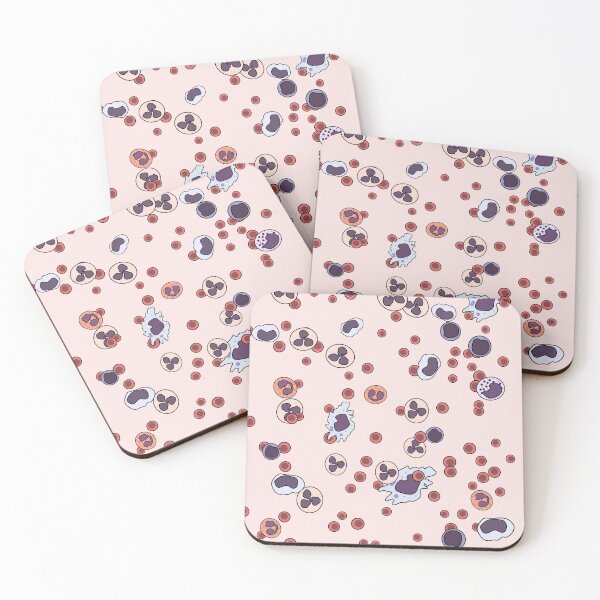 Item preview, Blood smear pattern (Pink) designed and sold by MicroMarket.