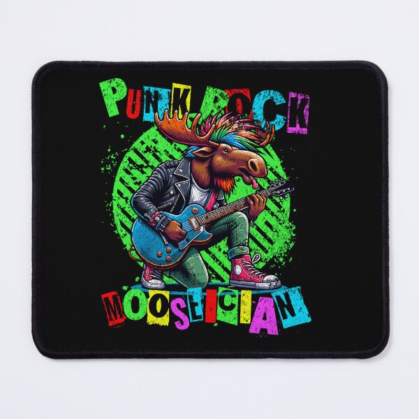 Item preview, Punk Rock Mooseician - Punk Moose playing guitar designed and sold by SpecialtiesShop.