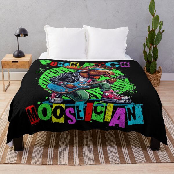 Item preview, Punk Rock Mooseician - Punk Moose playing guitar designed and sold by SpecialtiesShop.