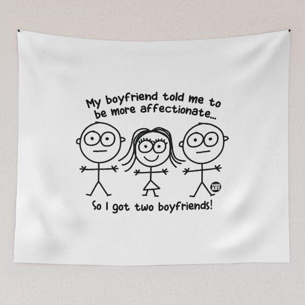 Item preview, TWO BOYFRIENDS GIRL designed and sold by TODD GOLDMAN.