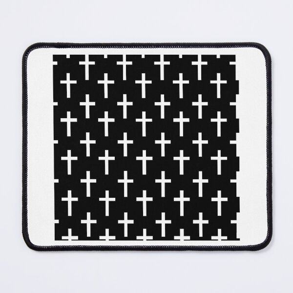 Item preview, Black And White Seamless Cross Pattern designed and sold by inquestyle.