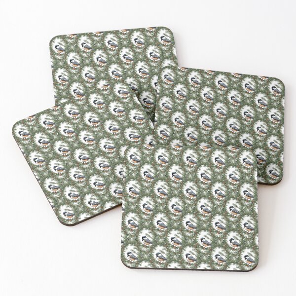 Item preview, Maine Black Capped Chickadee With Pine Pattern designed and sold by taiche.