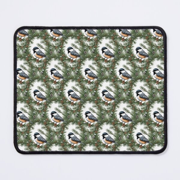 Item preview, Maine Black Capped Chickadee With Pine Pattern designed and sold by taiche.