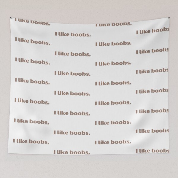 Item preview, I like boobs., v14a, light brown | @lilsboobthangs designed and sold by lilsboobthangs.