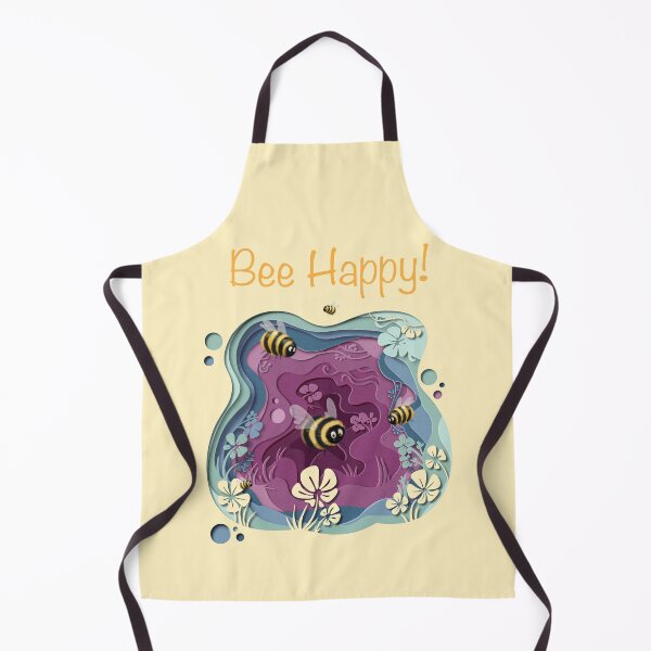 Item preview, Bee Happy paper cut out designed and sold by SharPeiArt.