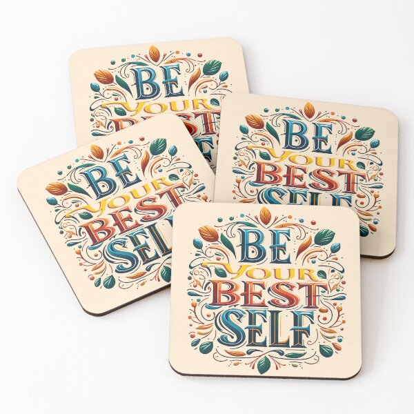 Item preview, Be Your Best Self, typography, retro designed and sold by maxmaj.